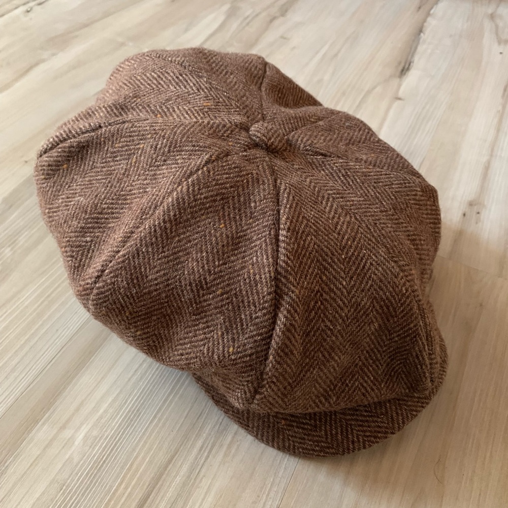 Polo Ralph Lauren Herringbone driving cap brown